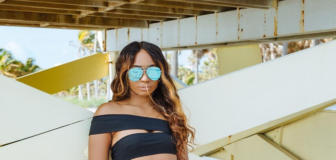 FAMKE - Silver/Blue Mirror