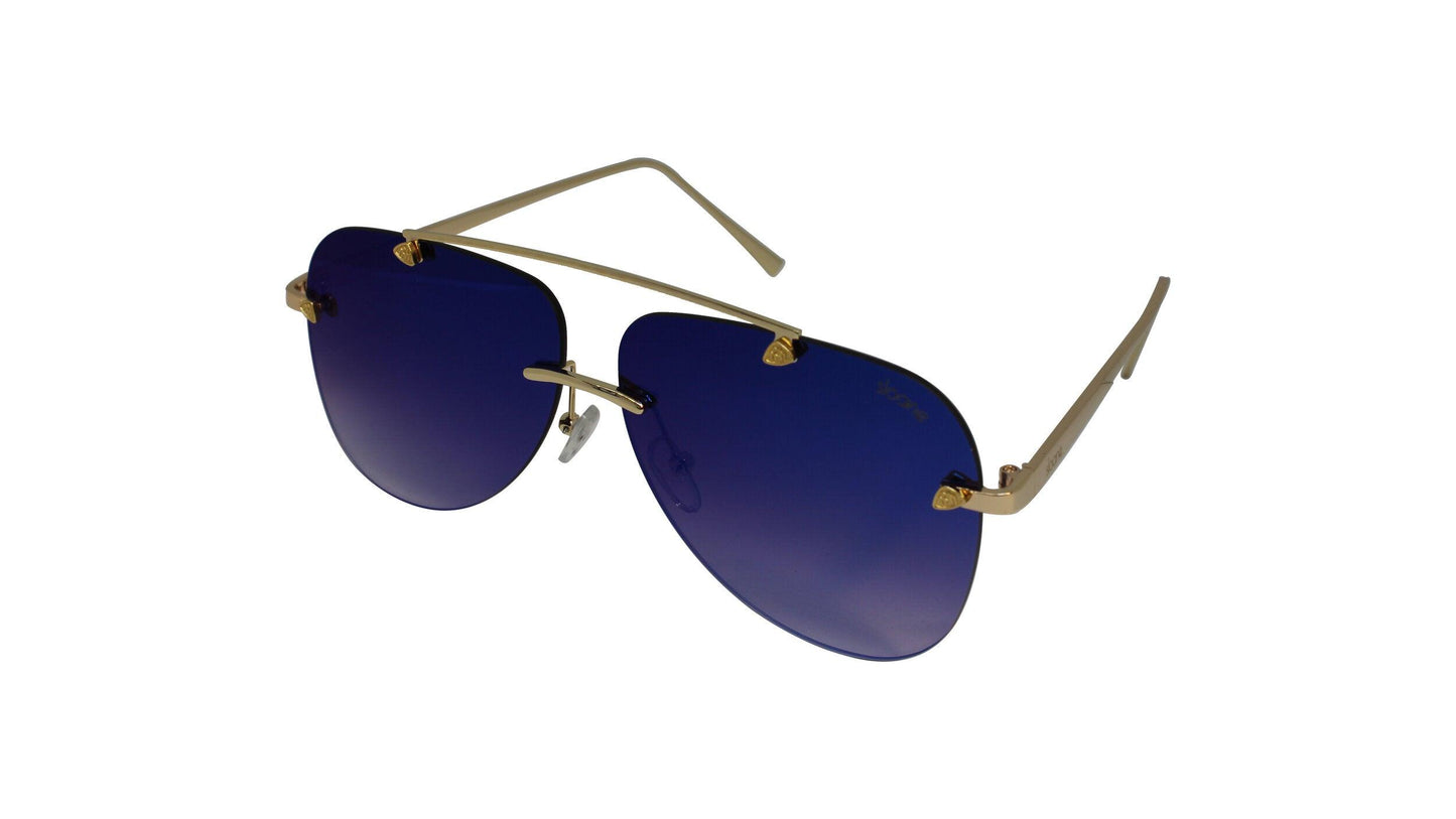 KAIDYN - Gold/Navy Mirror - SLOANE Eyewear