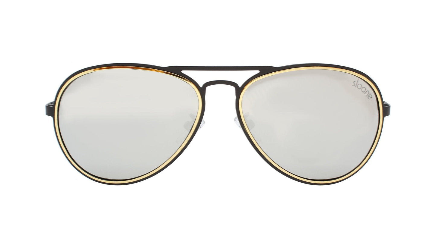 KEAWE - Black/Silver Mirror - SLOANE Eyewear