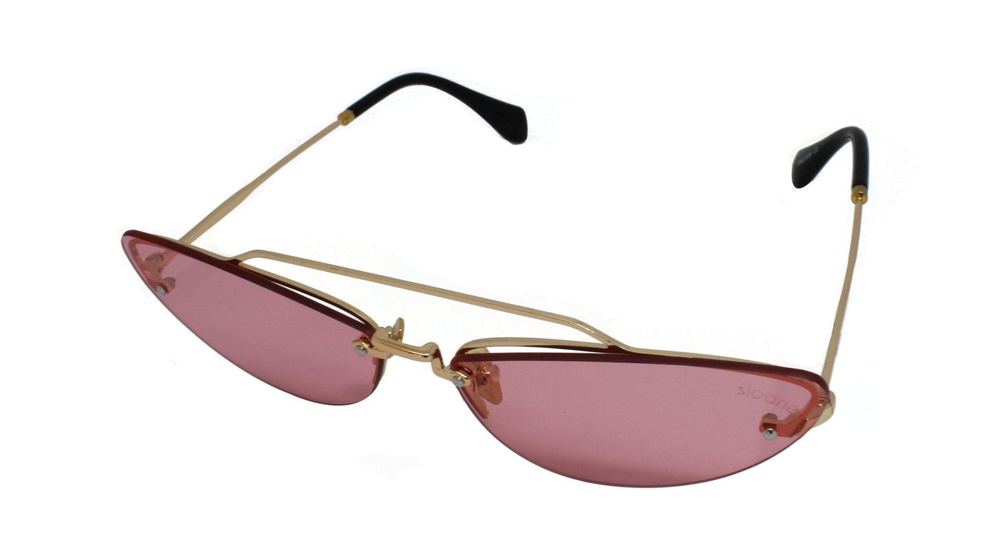 MILLIE - Gold/Pink Tint - SLOANE Eyewear