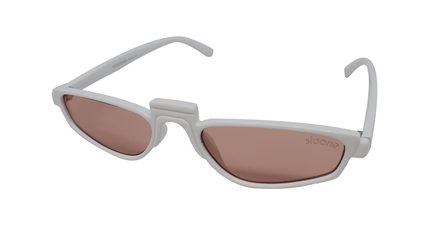 NIA - White/Rose Tint - SLOANE Eyewear