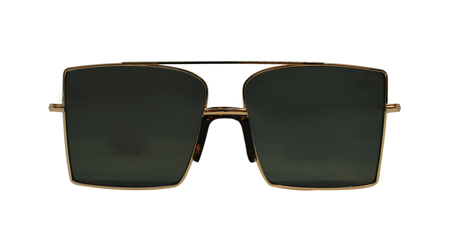 PERRY - Gold/Olive Green - SLOANE Eyewear