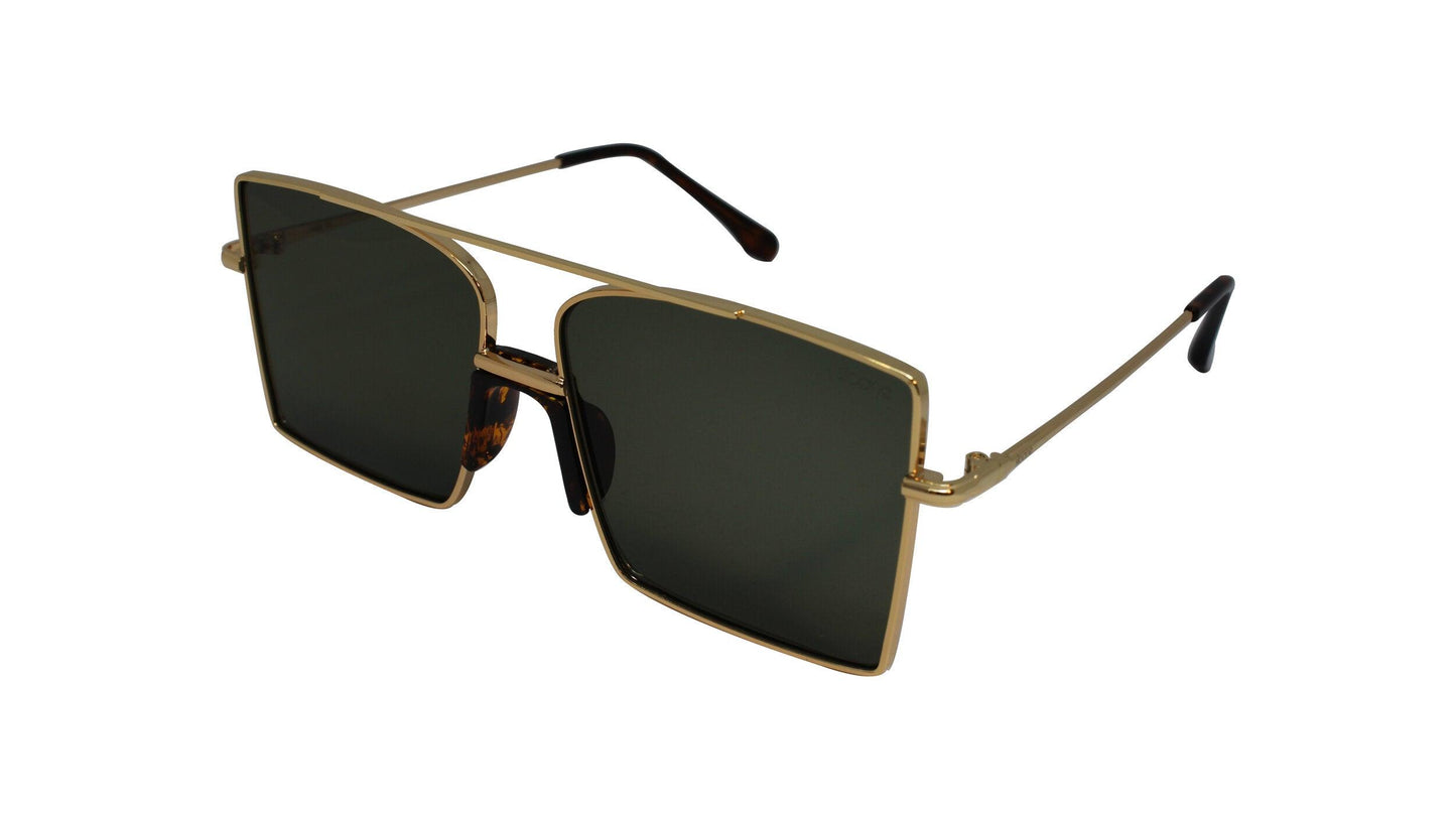 PERRY - Gold/Olive Green - SLOANE Eyewear