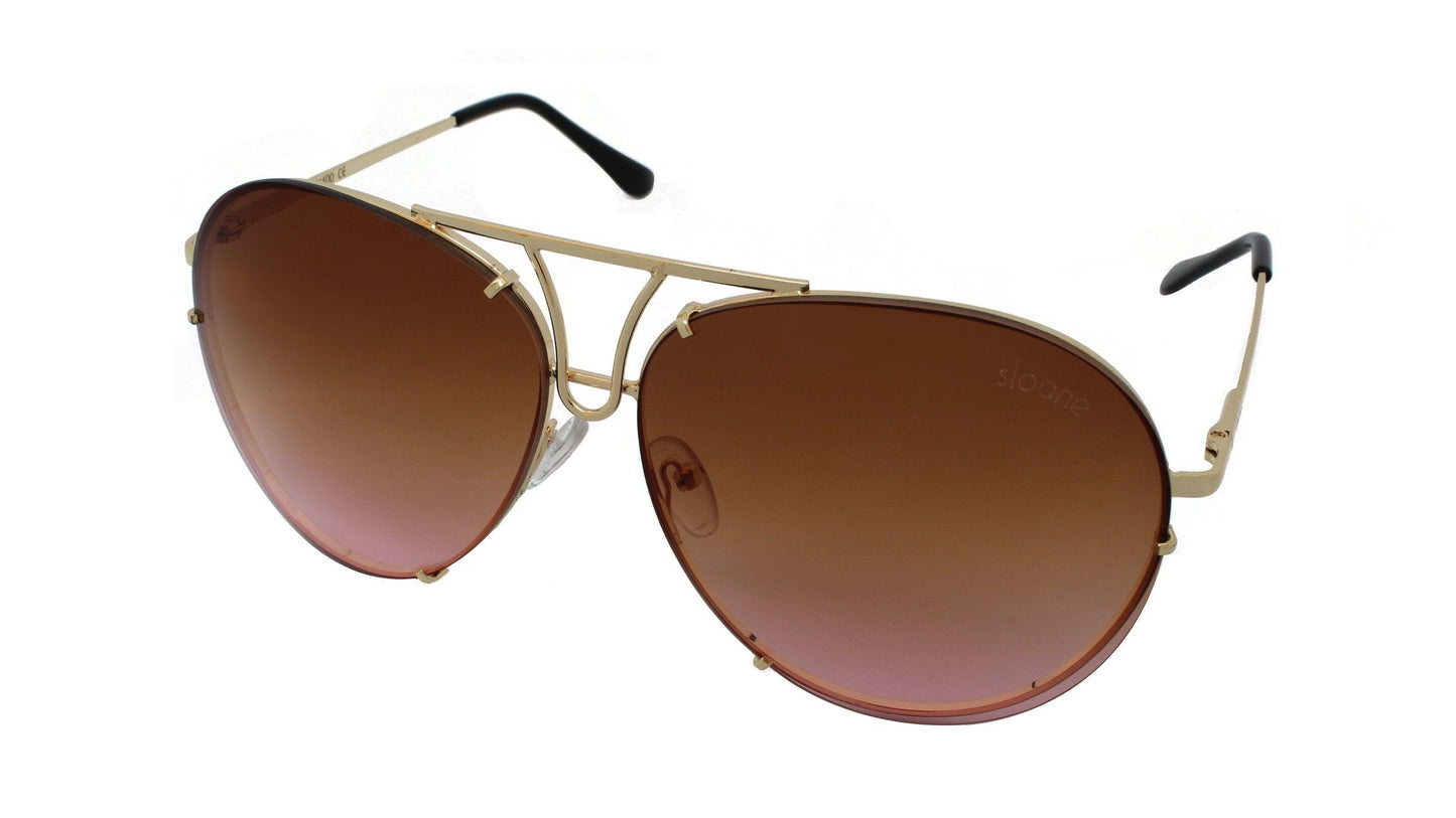 PIPER - Gold/Brown - SLOANE Eyewear