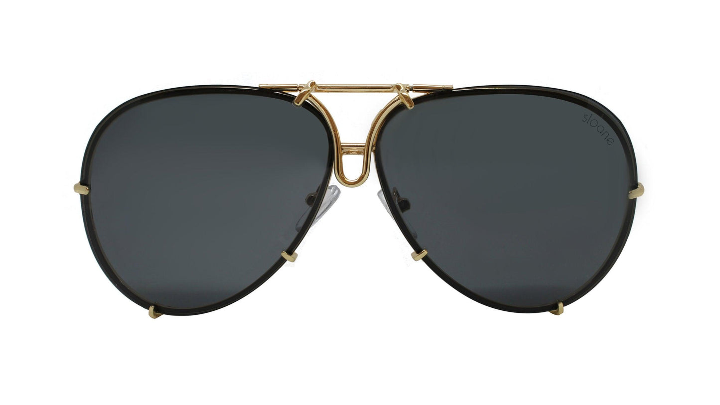PORSCHA II - Gold/Black - SLOANE Eyewear