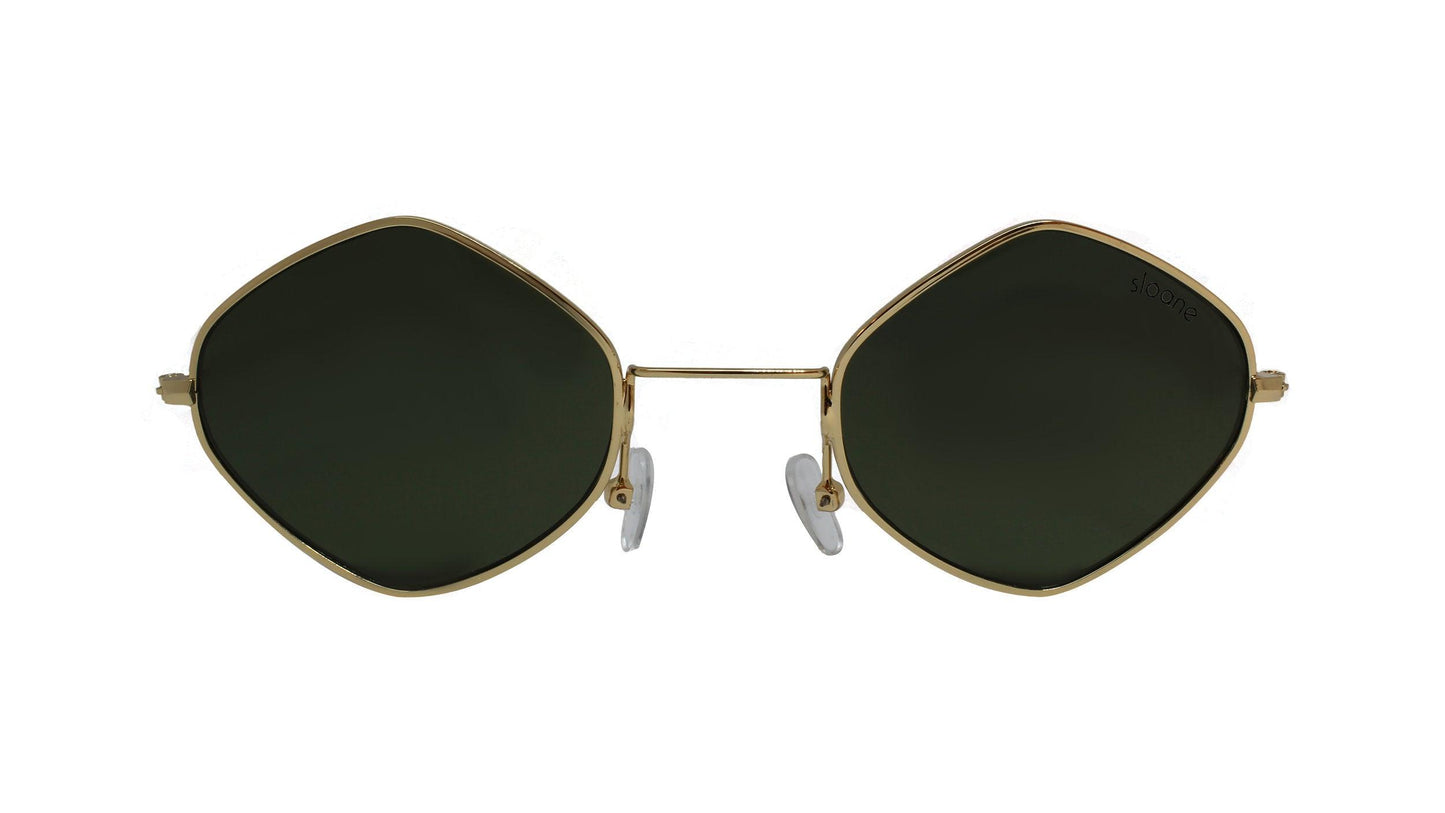 QUINN - Gold/Olive Green - SLOANE Eyewear