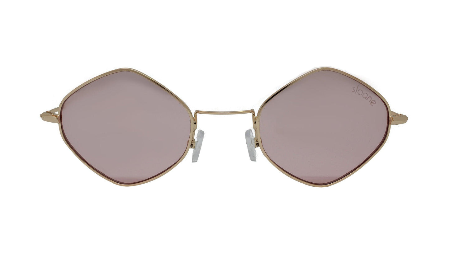 QUINN - Gold/Pink Tint - SLOANE Eyewear