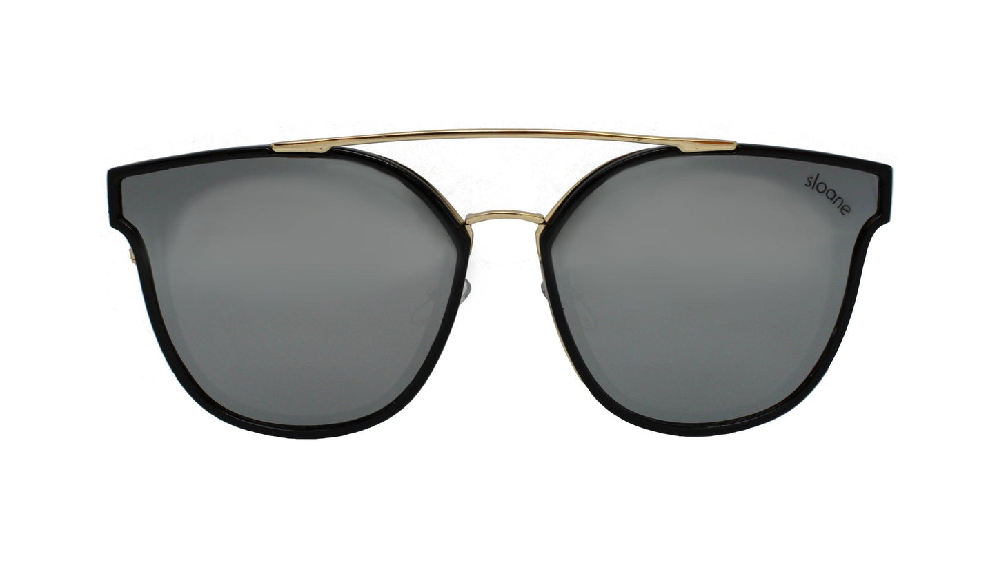 WILLAFORD - Black/Silver Mirror - SLOANE Eyewear