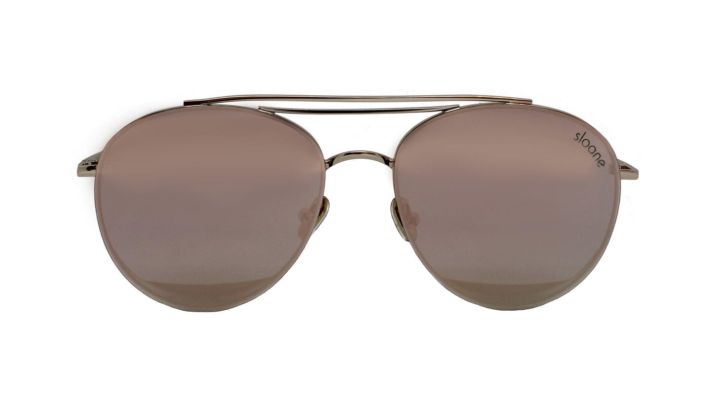 YLVA - Rose Gold Mirror - SLOANE Eyewear