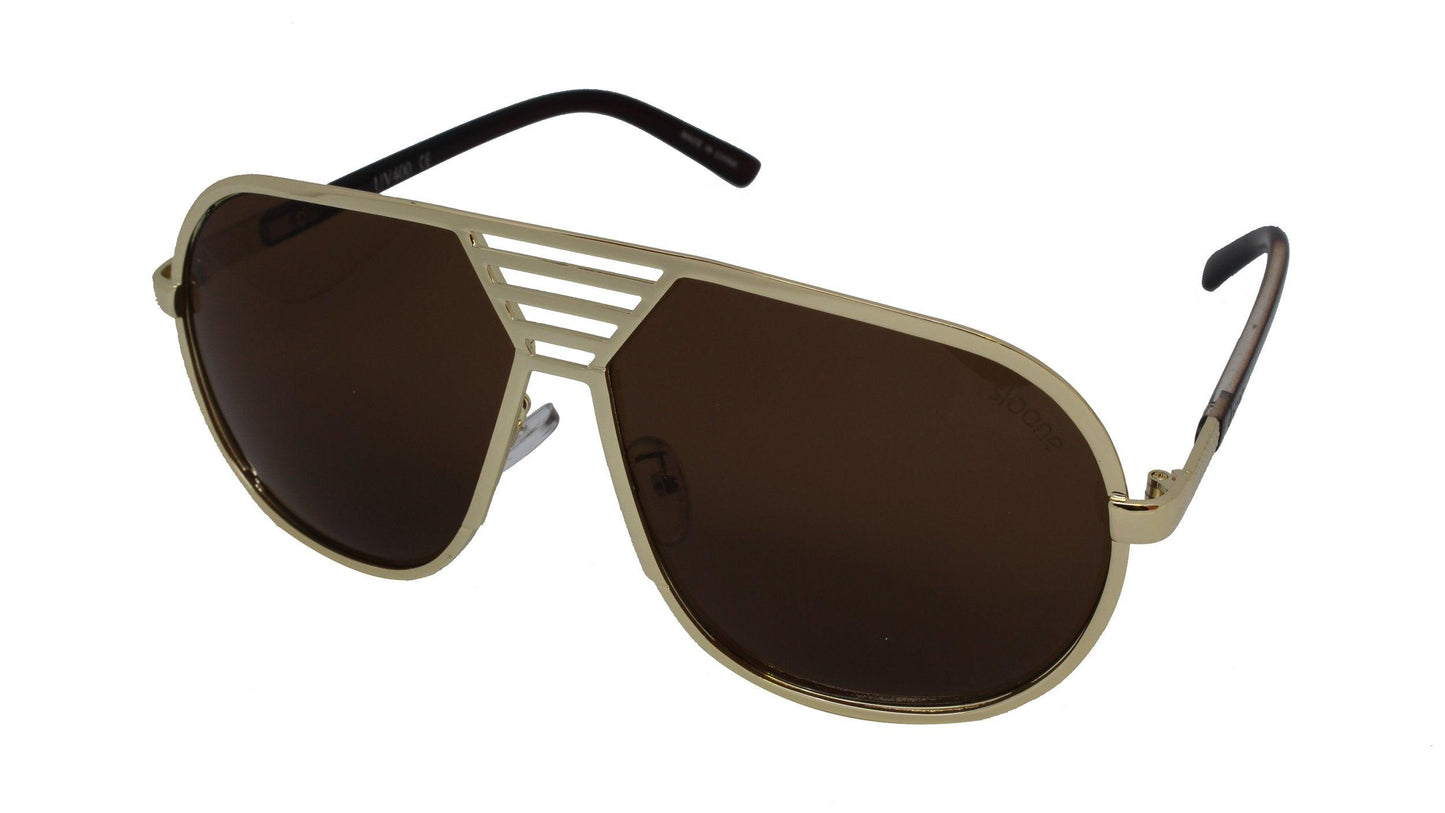 ZEKE - Gold/Brown - SLOANE Eyewear