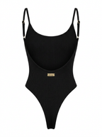 KAIA One Piece - Black Ribbed