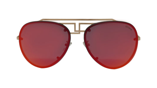 FAMKE - Gold/Red Mirror