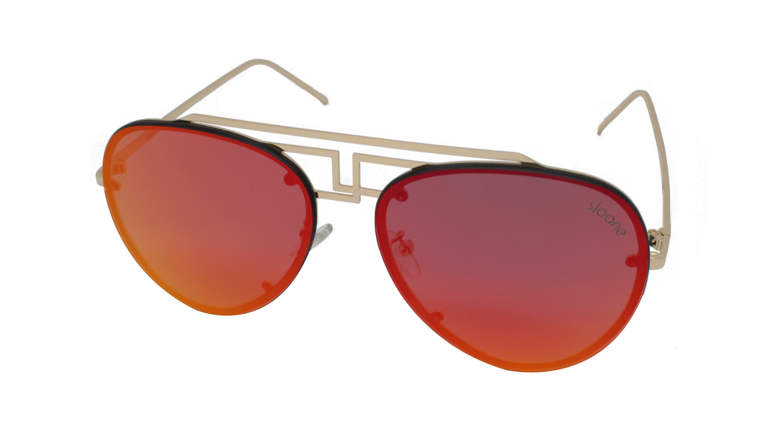 FAMKE - Gold/Red Mirror