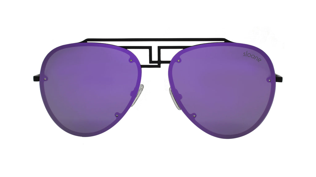 FAMKE - Matte Black/Purple Mirror
