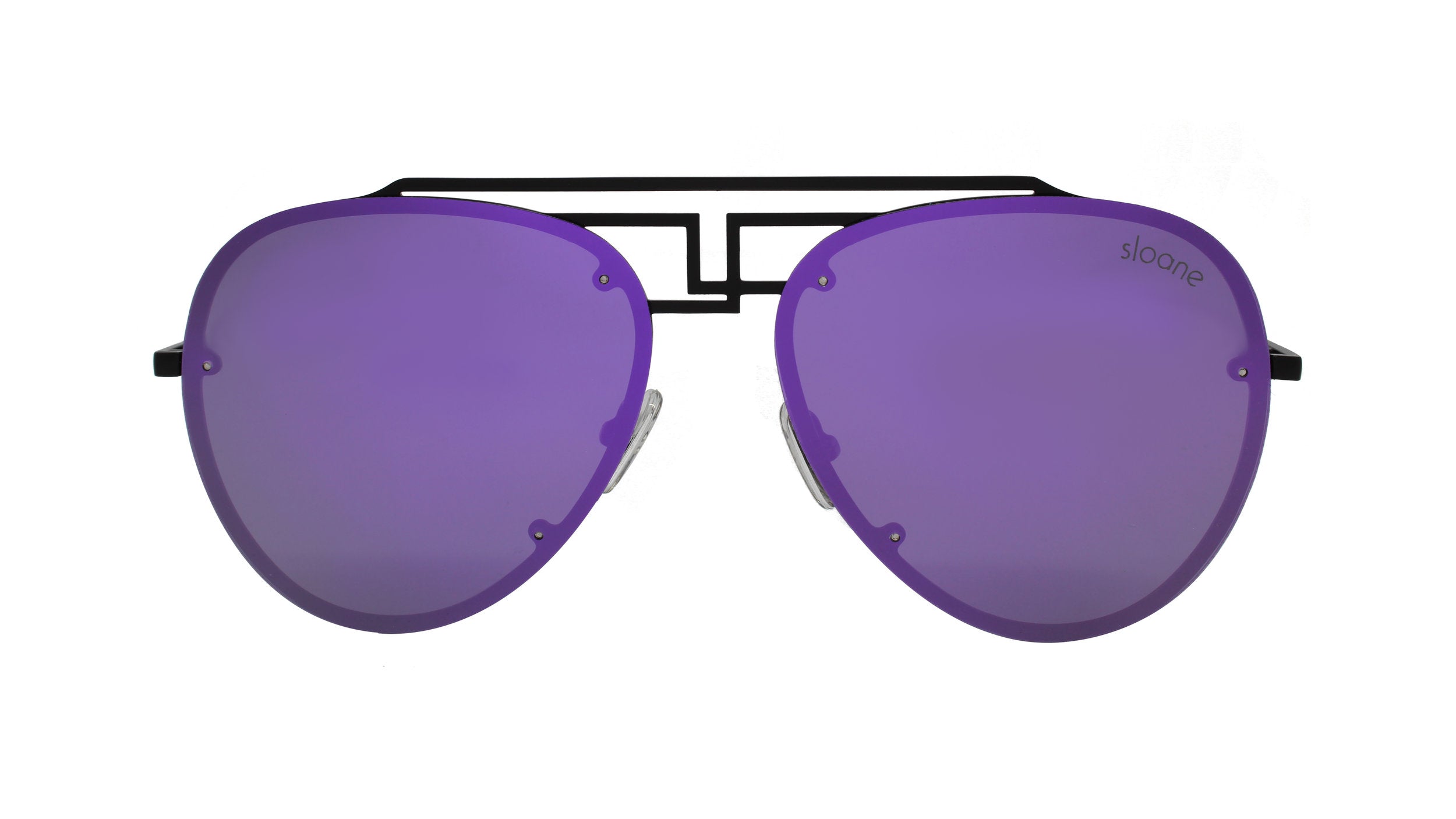 FAMKE - Matte Black/Purple Mirror
