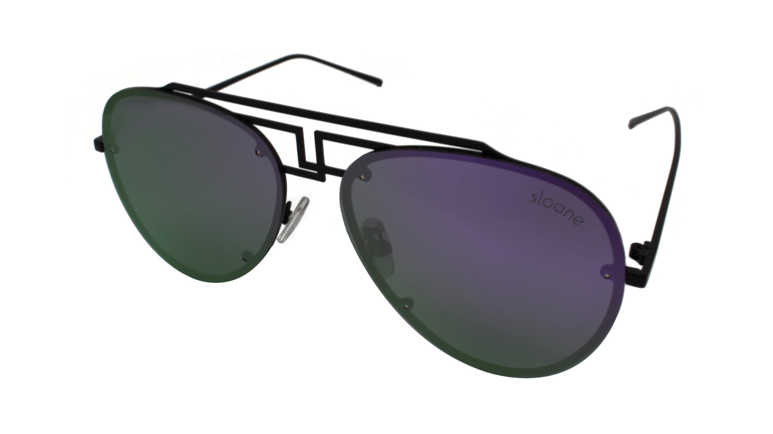 FAMKE - Matte Black/Purple Mirror