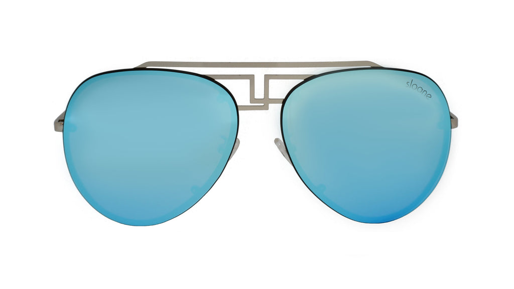 FAMKE - Silver/Blue Mirror