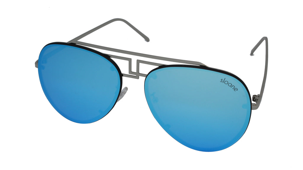 FAMKE - Silver/Blue Mirror