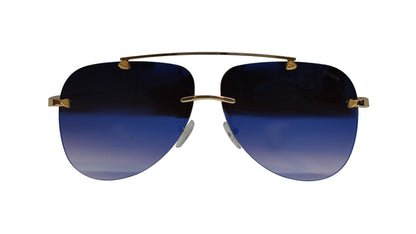 KAIDYN - Gold/Navy Mirror - SLOANE Eyewear
