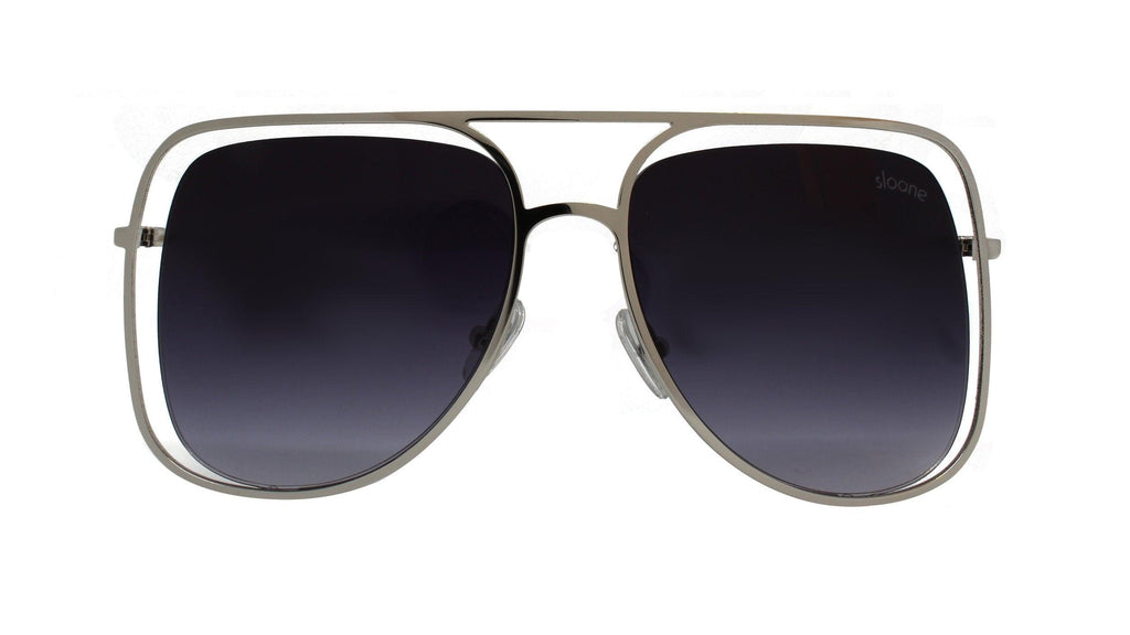 KATANA - Silver/Dark Purple - SLOANE Eyewear