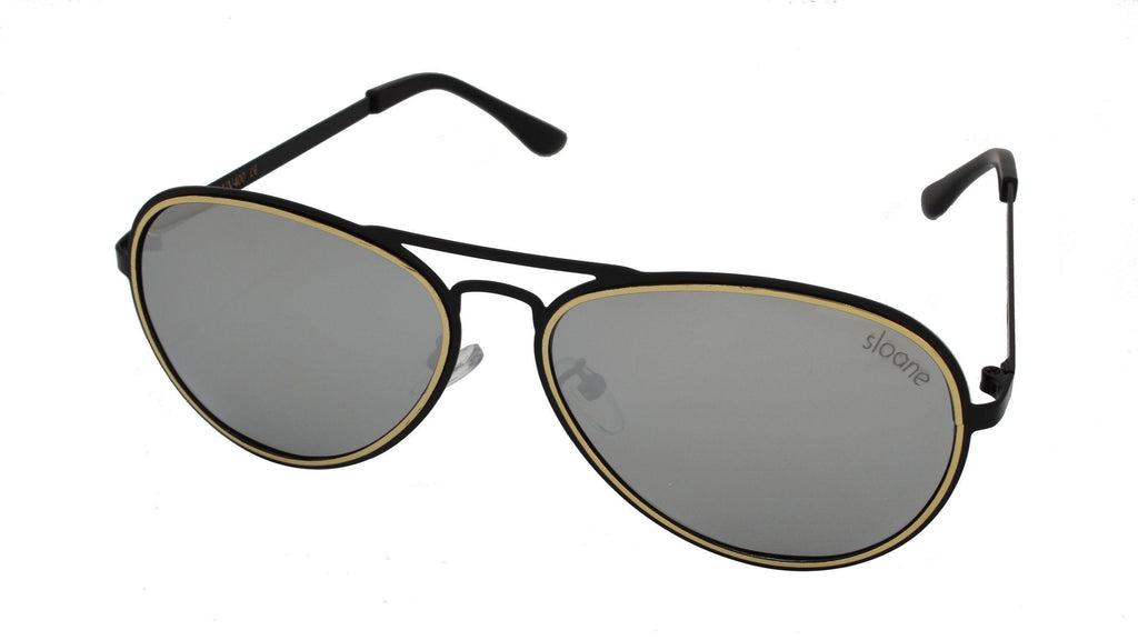 KEAWE - Black/Silver Mirror - SLOANE Eyewear
