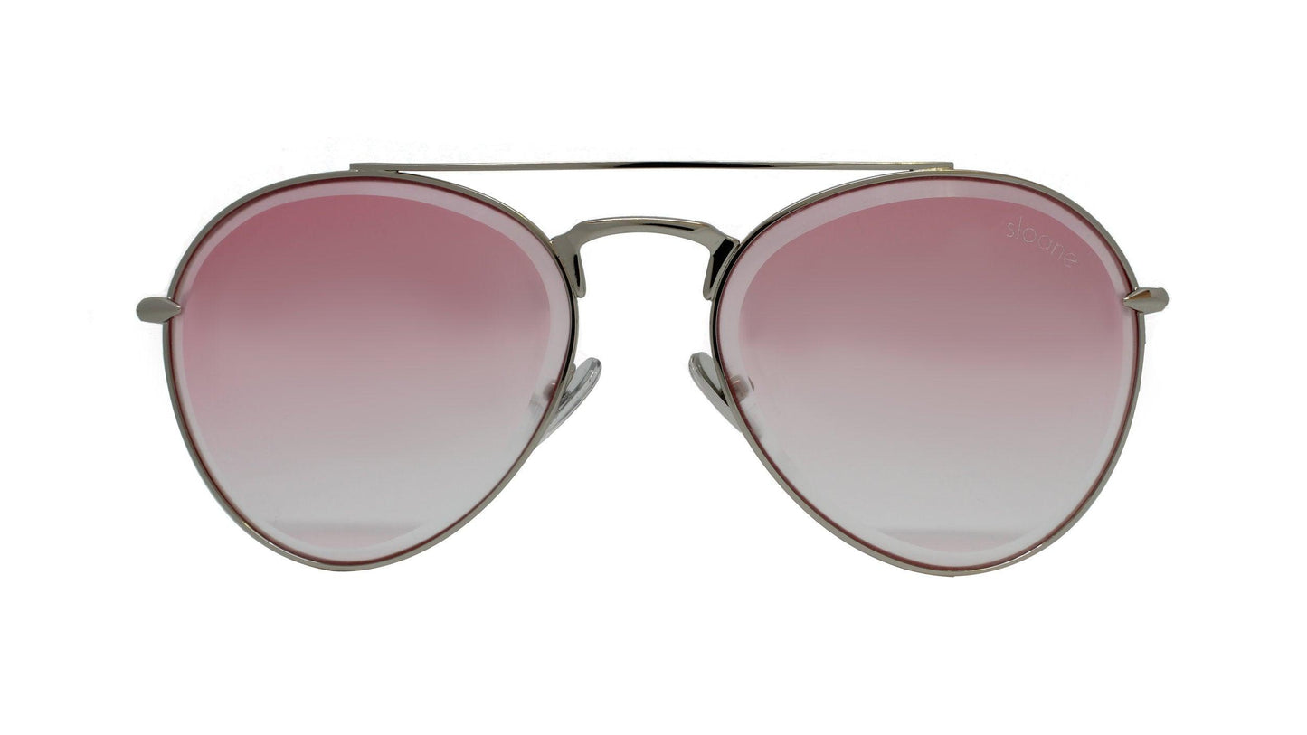 NOVA - Silver/Pink Tint - SLOANE Eyewear