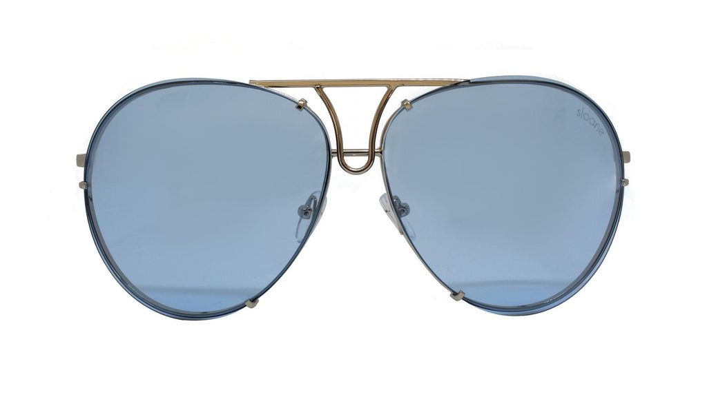 PIPER - Silver/Blue Tint - SLOANE Eyewear