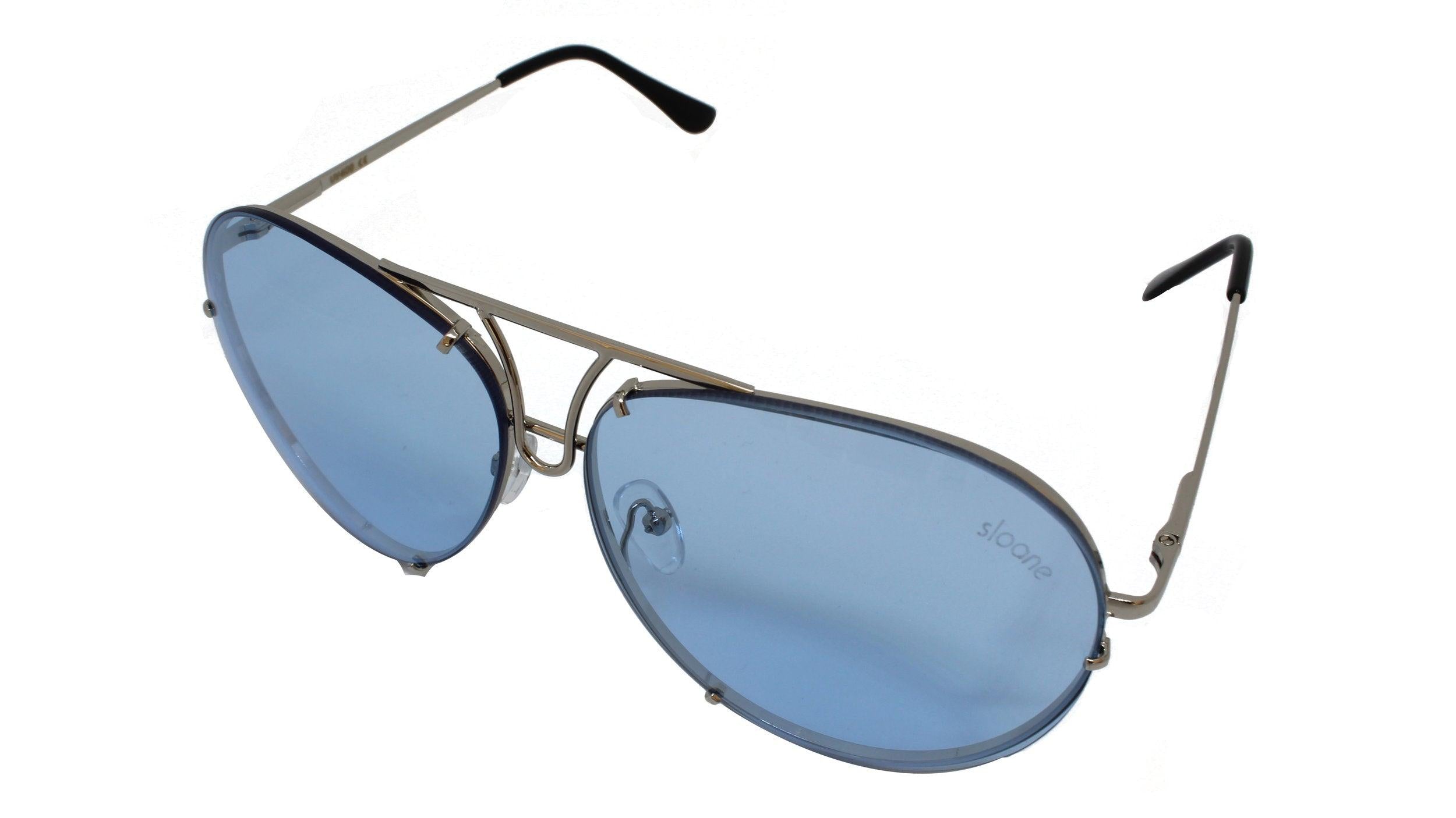 PIPER - Silver/Blue Tint - SLOANE Eyewear