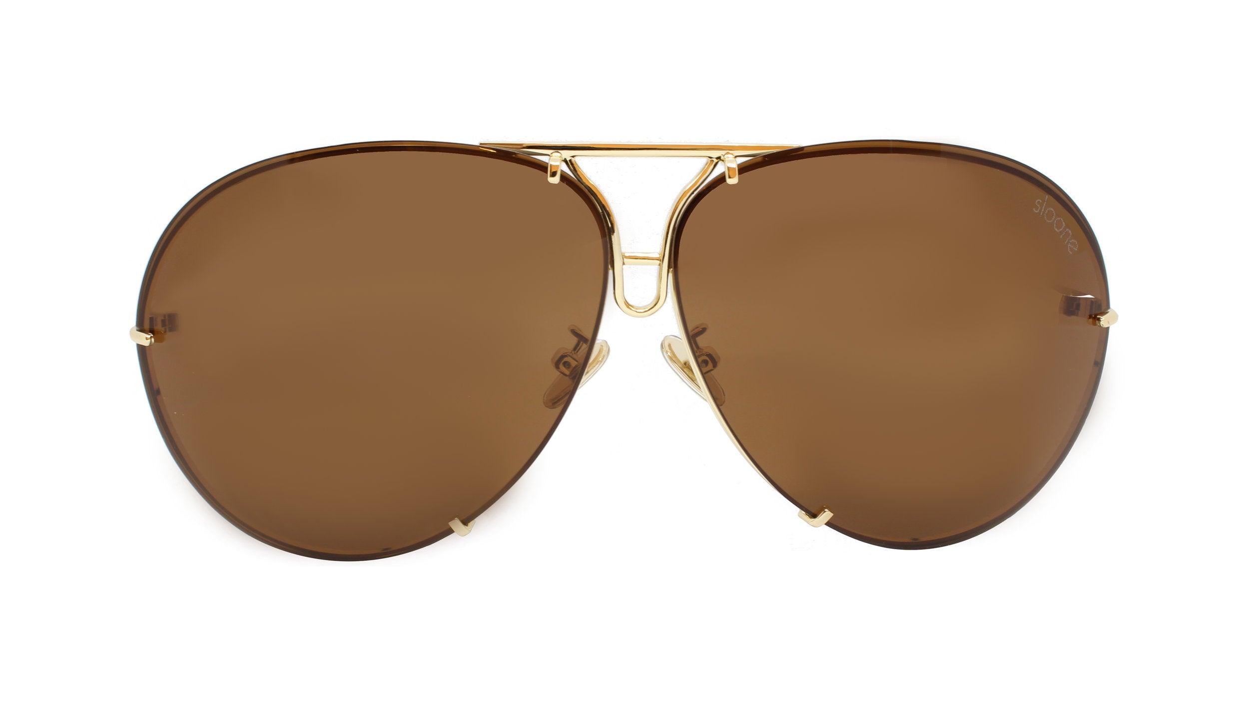 PORSCHA - Gold/Brown - SLOANE Eyewear