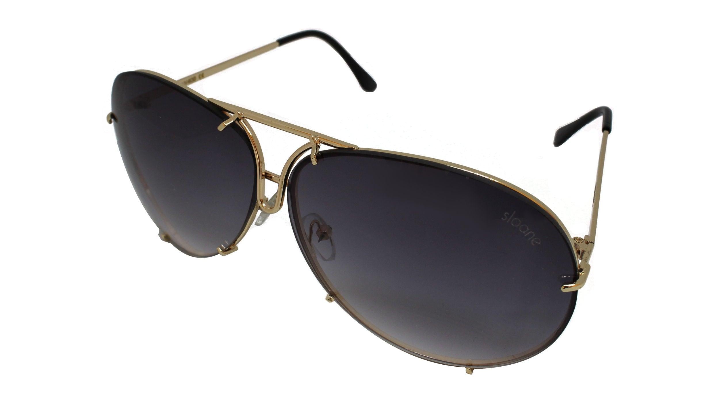 PORSCHA - Gold/Dark Purple Gradient - SLOANE Eyewear