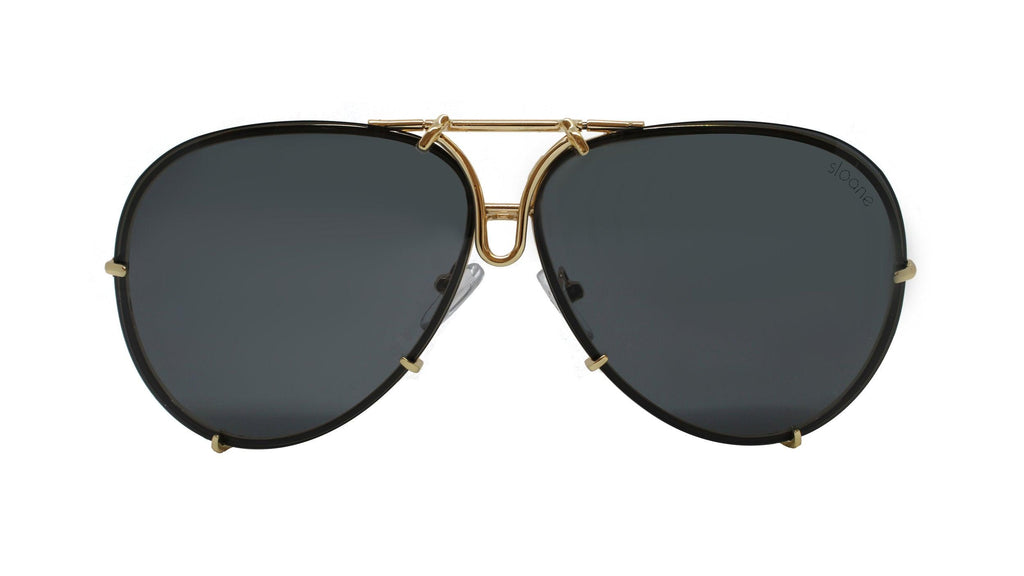 PORSCHA II - Gold/Black - SLOANE Eyewear