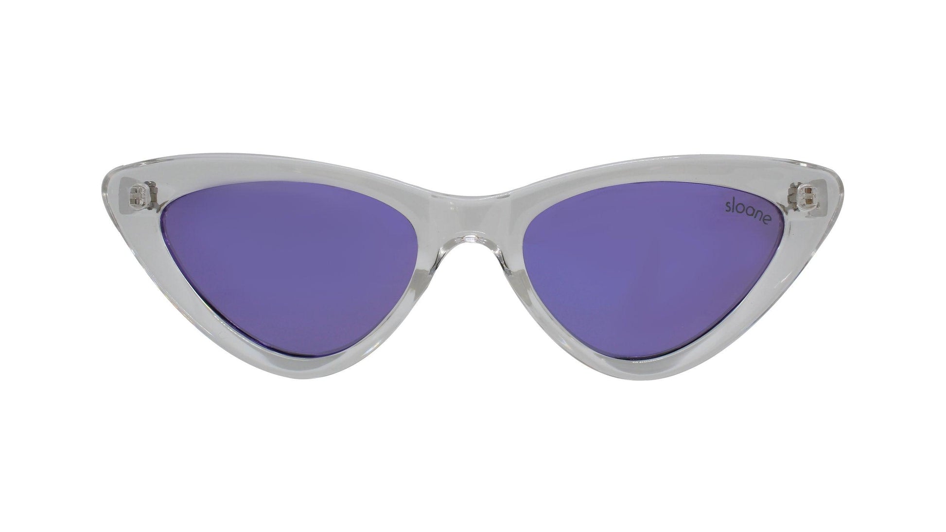 THELMA - Clear/Mystic Purple Mirror - SLOANE Eyewear