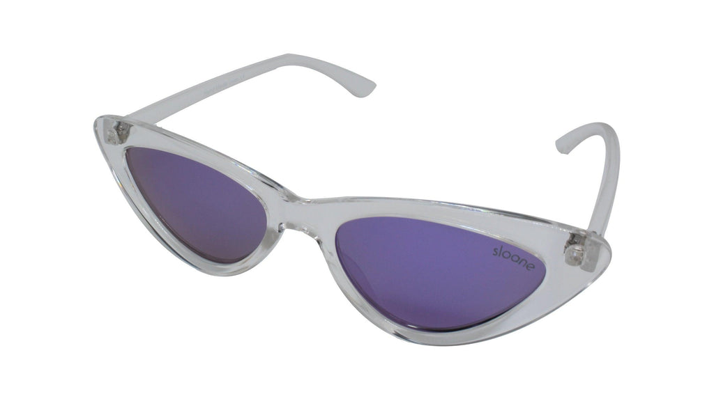 THELMA - Clear/Mystic Purple Mirror - SLOANE Eyewear