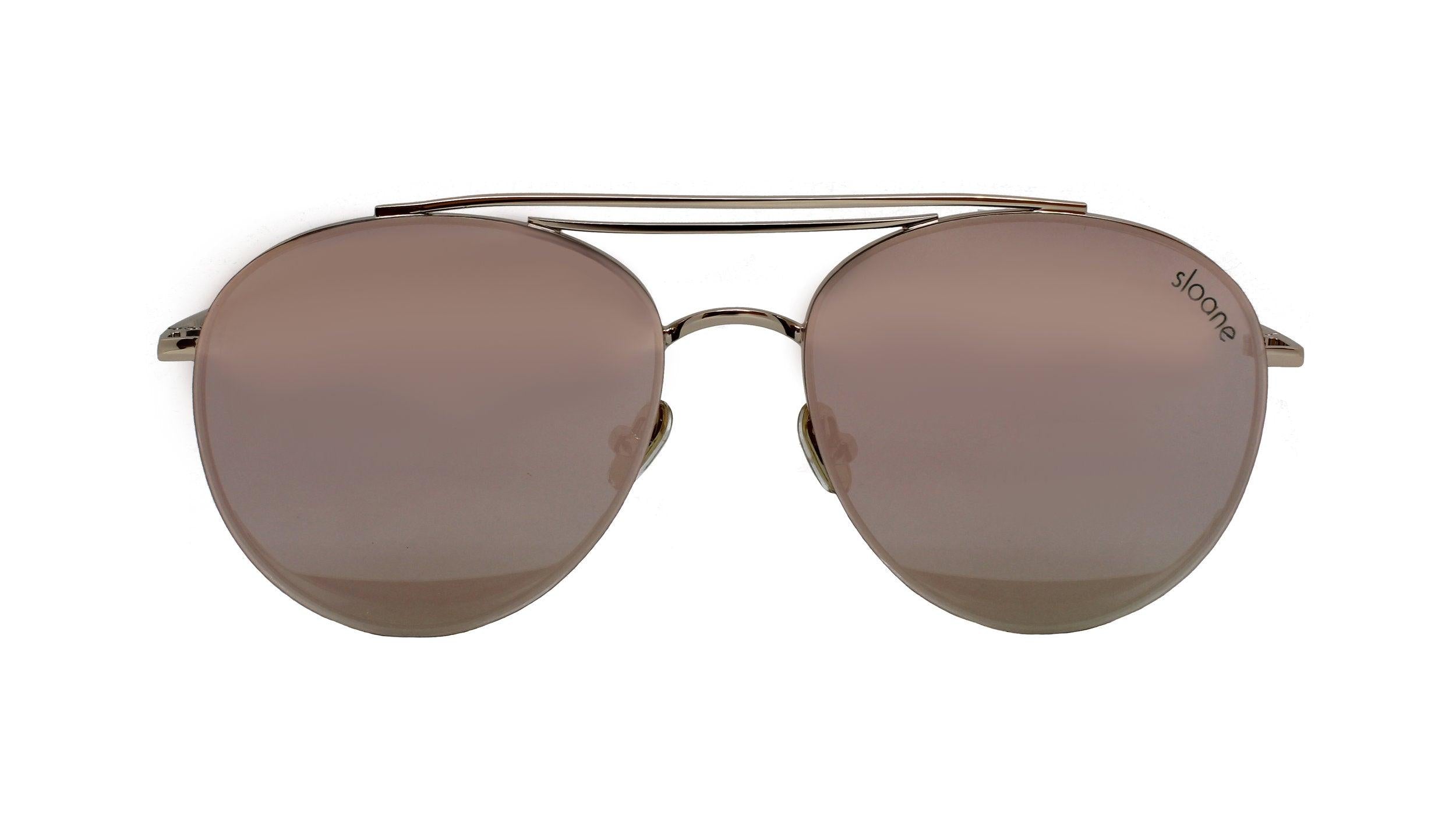 YLVA - Rose Gold Mirror - SLOANE Eyewear