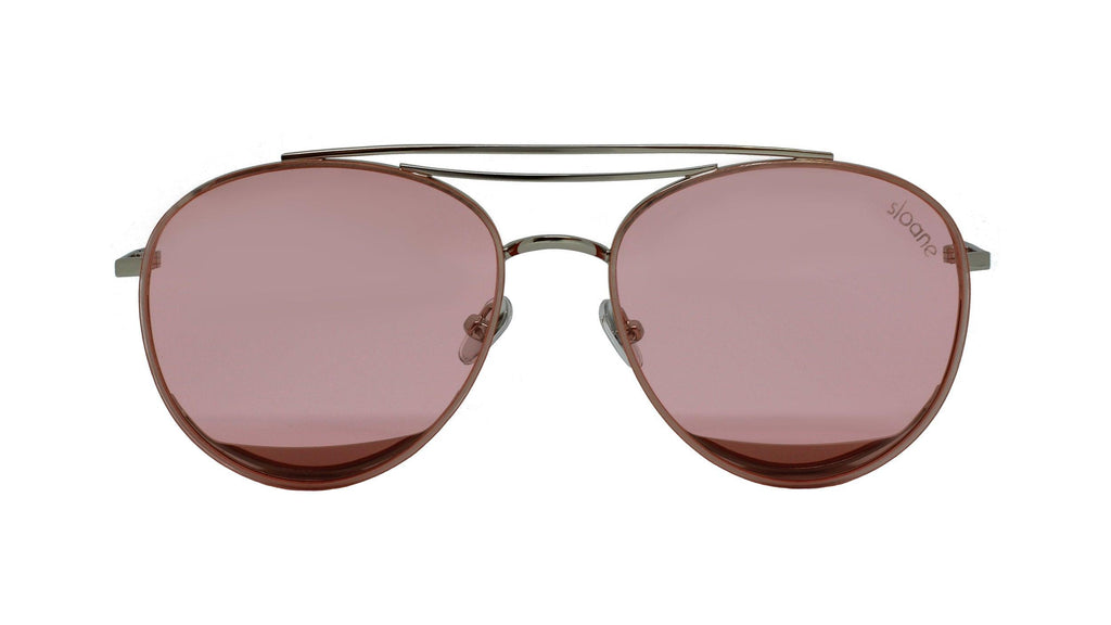 YLVA - Silver/Pink Tint - SLOANE Eyewear