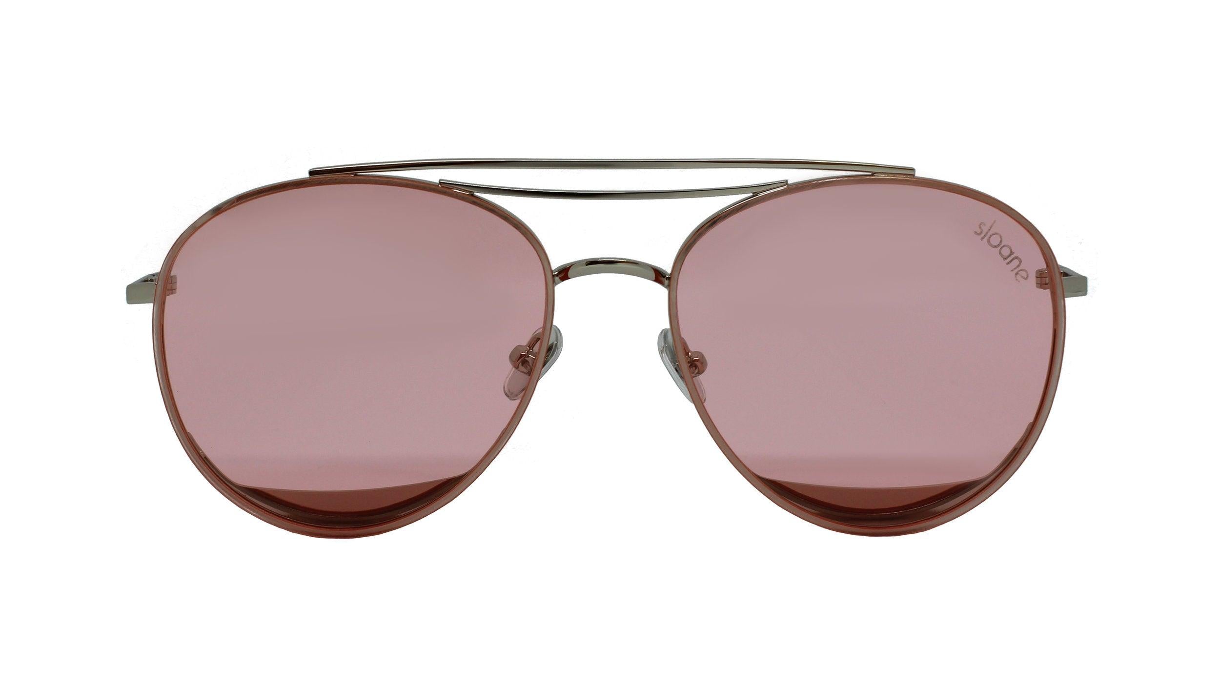 YLVA - Silver/Pink Tint - SLOANE Eyewear