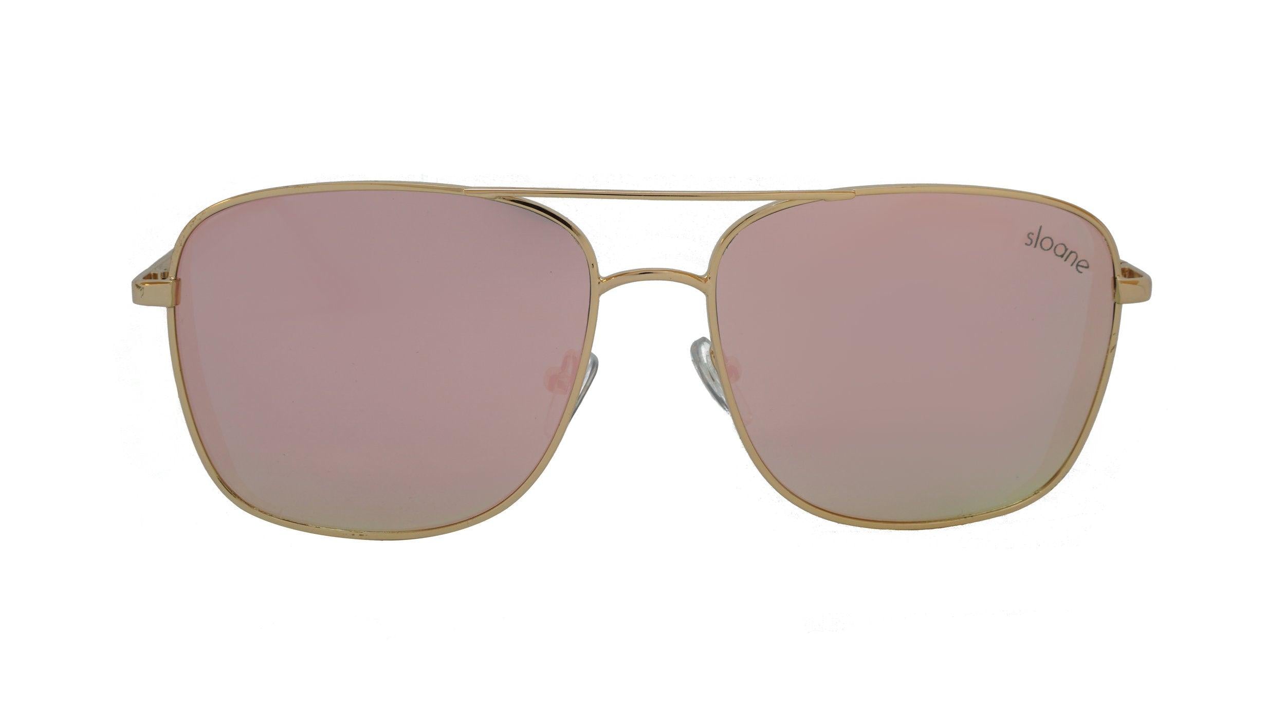 ZANE - Gold/Pink Mirror - SLOANE Eyewear