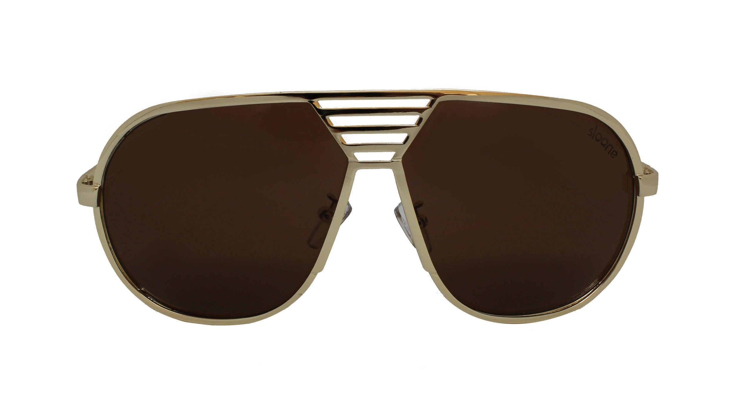 ZEKE - Gold/Brown - SLOANE Eyewear